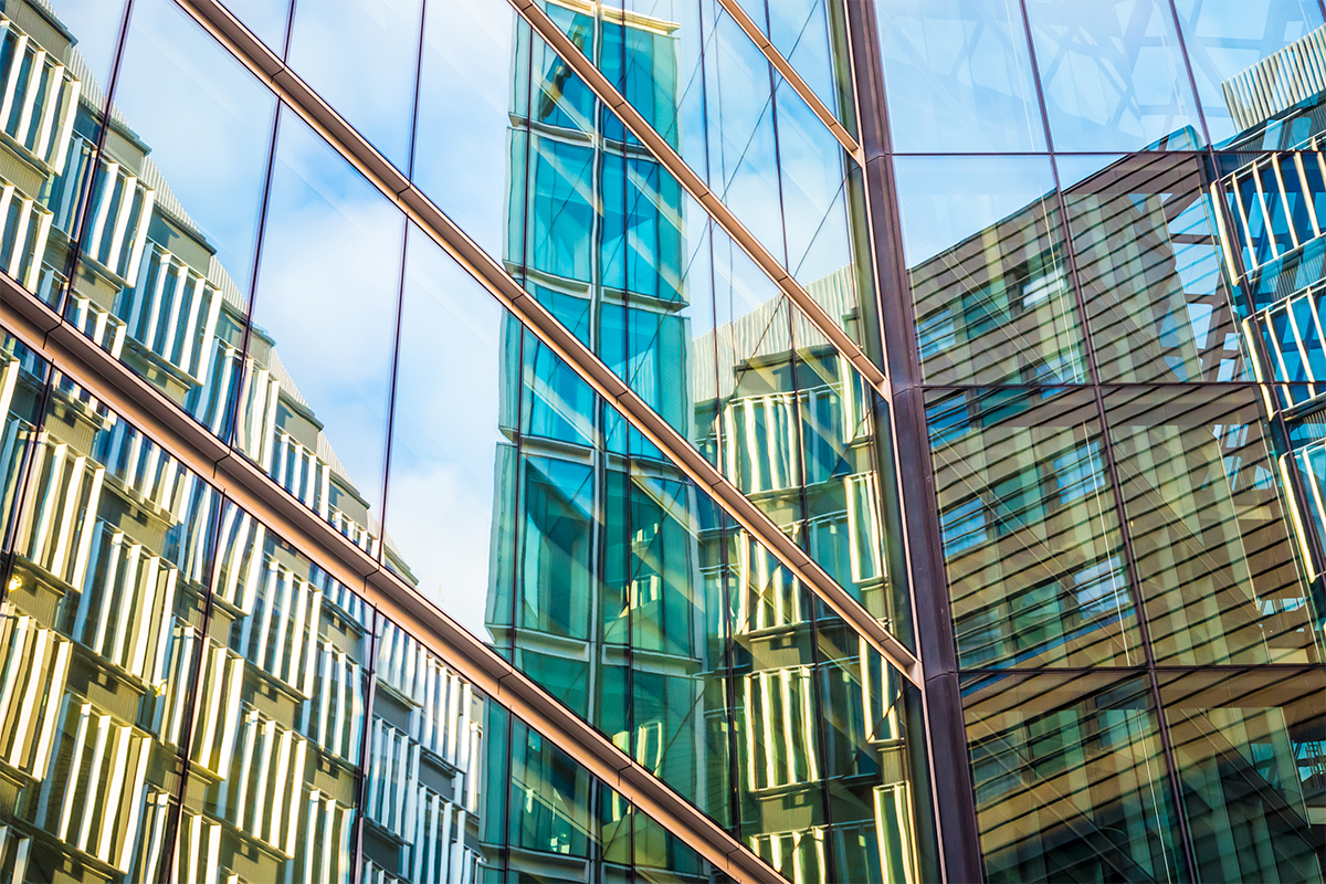 Skyscraper reflection